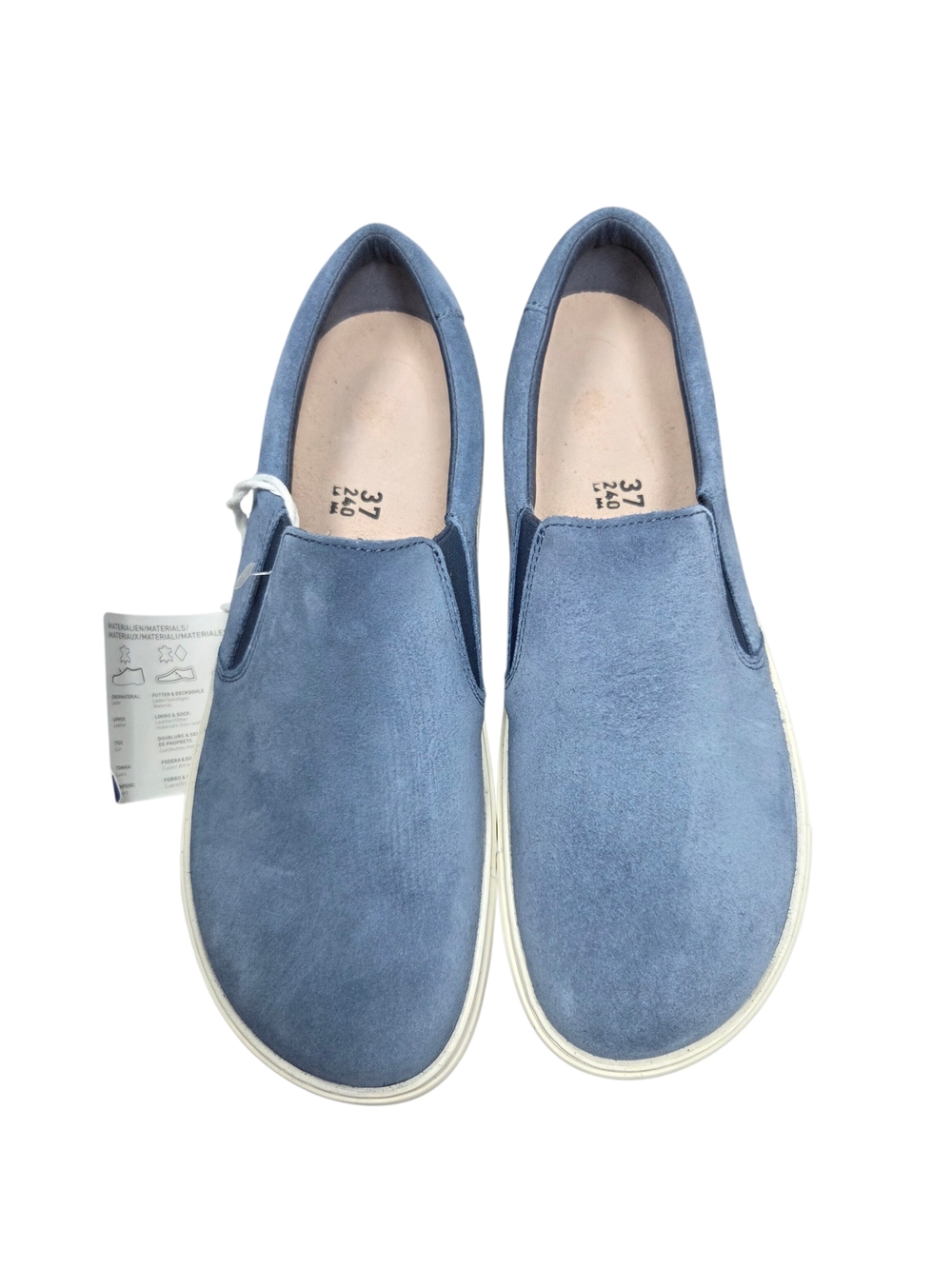 Birkenstock Oswego Blue Suede Slip On Sneakers Women' Size 6 - Picture 3 of 8